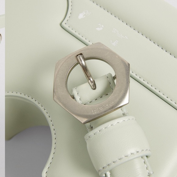 OFF WHITE Leather Burrow 22 Shoulder Bag - Picture 2 of 13